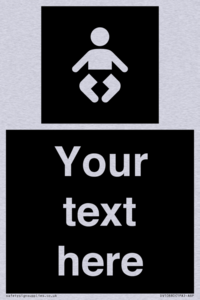 Custom information: black panel baby change